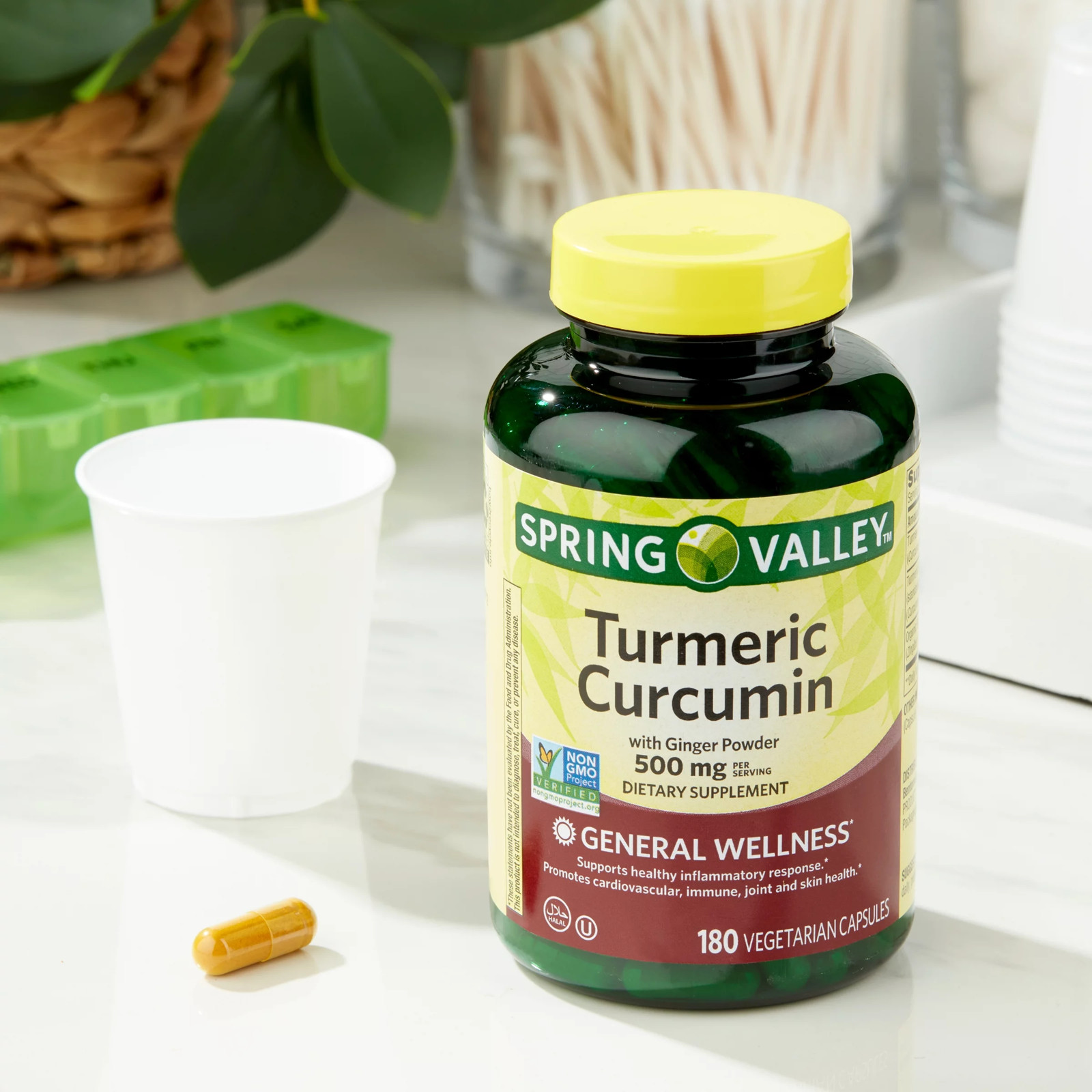 Spring Valley Ultra Strength Turmeric Curcumin Dietary Supplement 1,500 mg 90 Ct