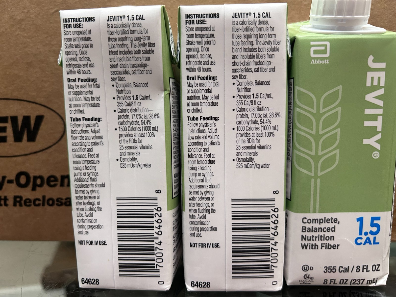 Jevity 1.5 Cal _ 8 fl oz FREE SHIPPING_24 Cartons_EXP 10/01/2026