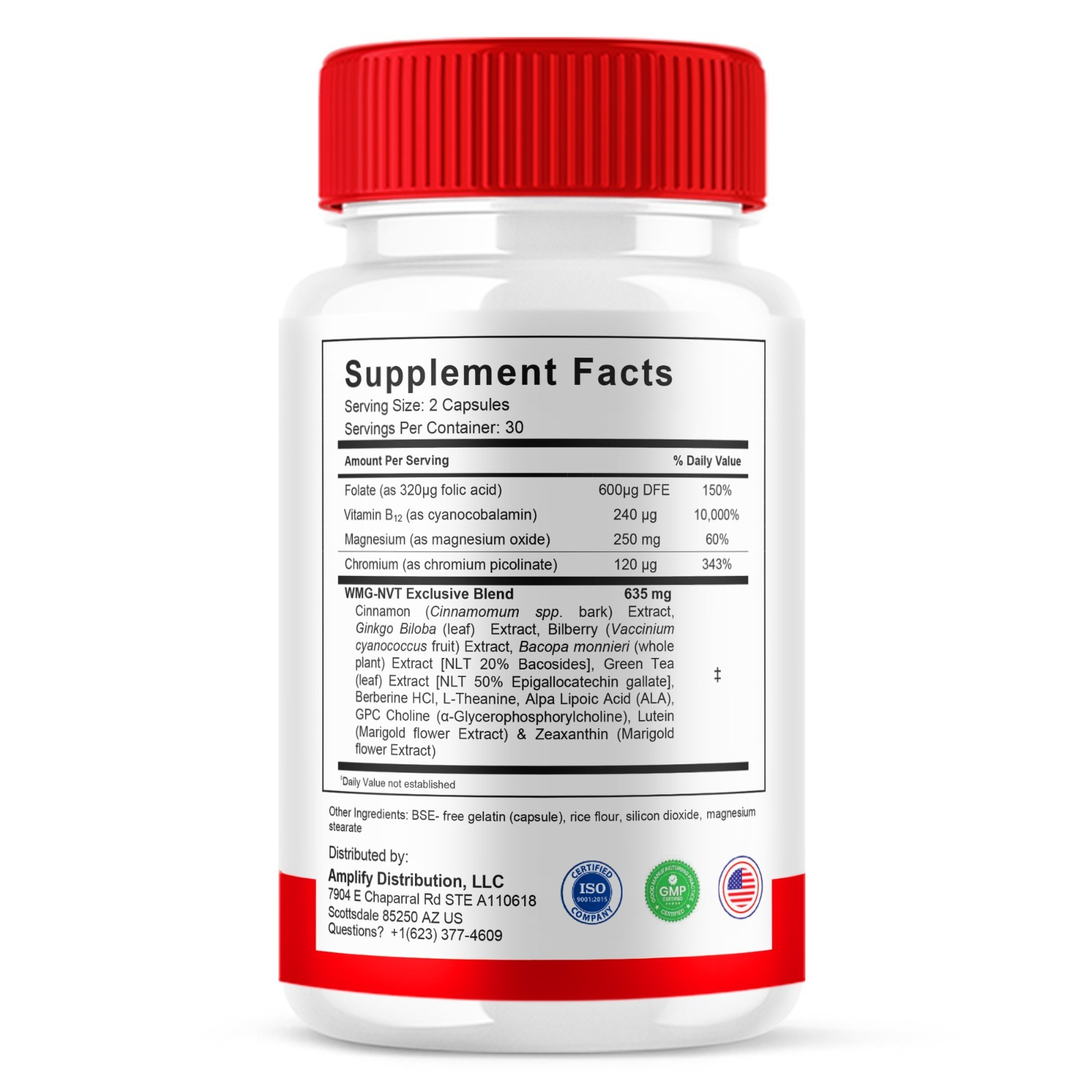 (2 Pack) GlykoNex Pro Daily Wellness Support, GlykoNex Supplement (120 Capsules)