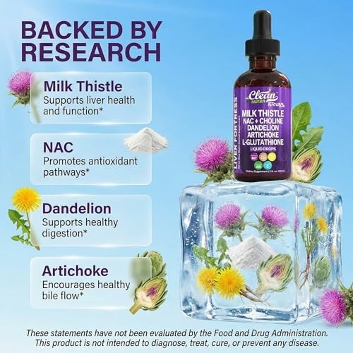 Milk Thistle NAC Liver Cleanse Detox Repair Supplement