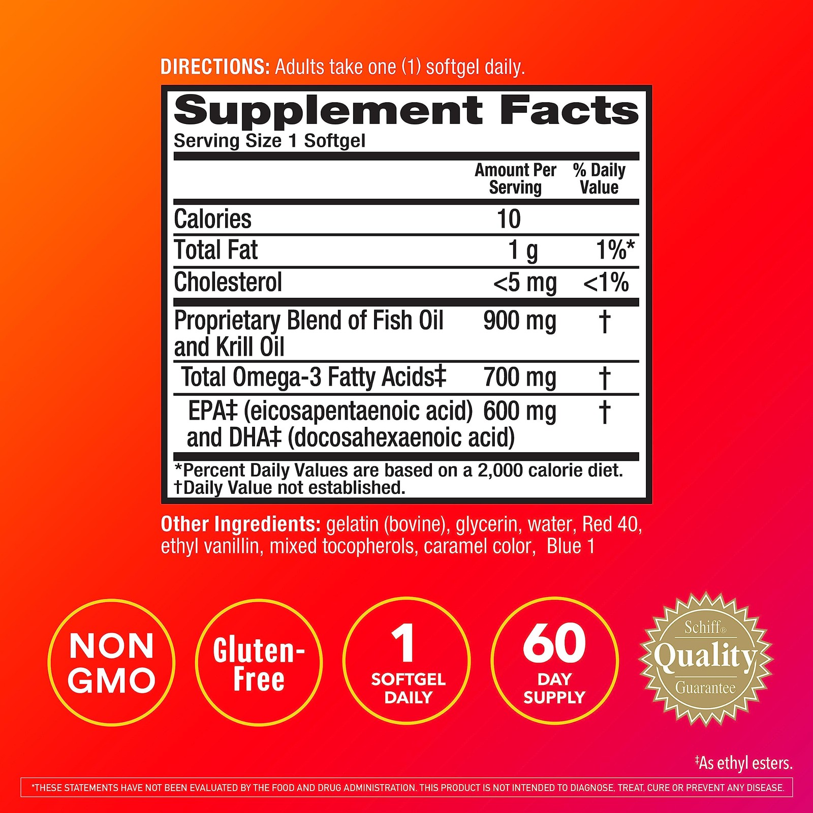 Megared Omega-3 Fish Krill Oil Supplement 900Mg – Megared Advanced 4In1 60