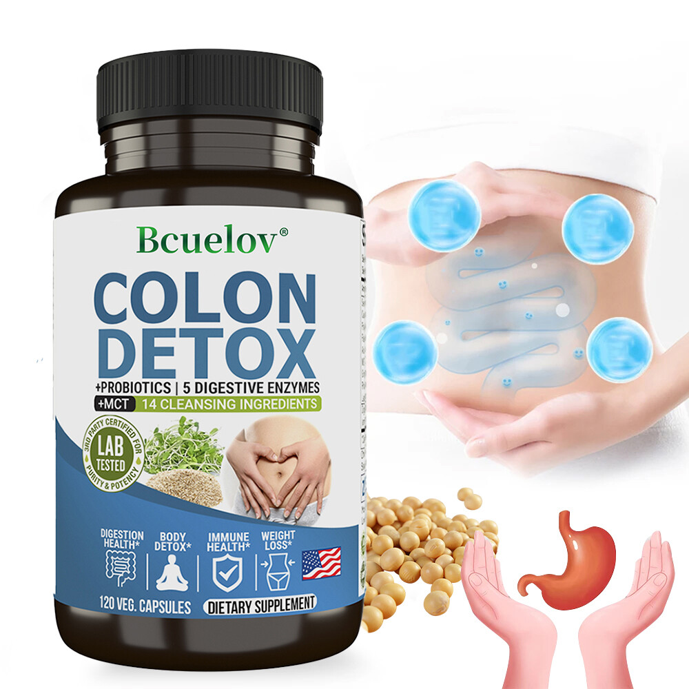 Colon Detox – Gut and Colon Support | Probiotics + Digestive Enzymes | Non-Gmo