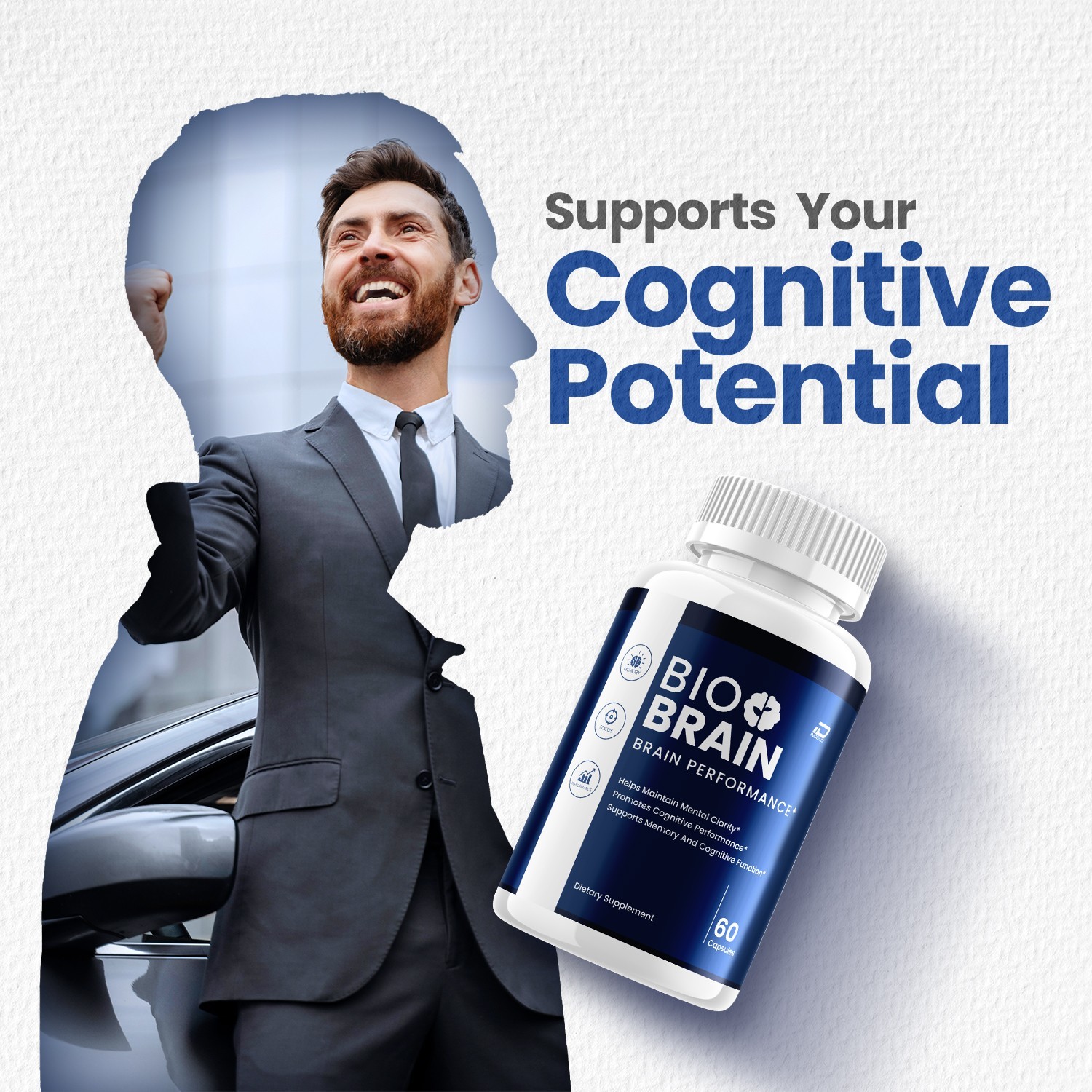 (5 Pack) Bio Brain Supplement Capsules – BioBrain Natural Blend Memory Focus