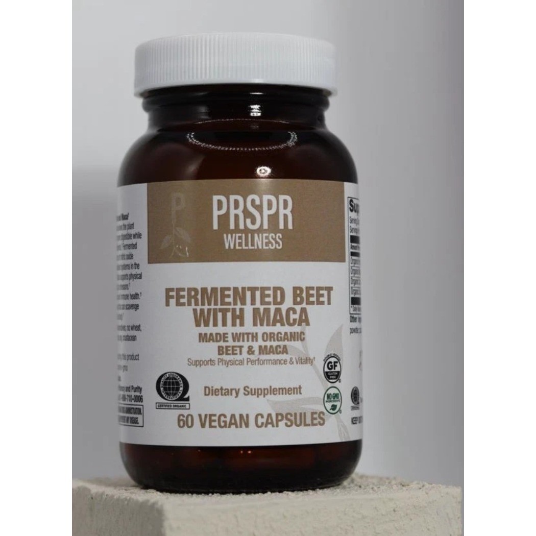 NEW PRSPR Wellness Fermented Beet with Maca 60 Vegan Capsules Non-GMO