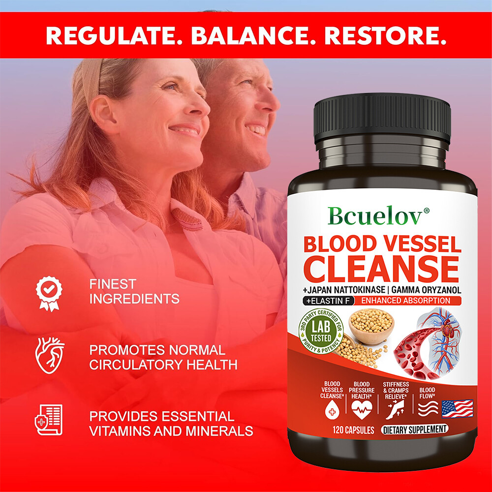 BLOOD VESSEL CLEANSE+JAPAN NATTOKINASE IGAMMA ORYZANOL-BLOOD VESSELS CLEANSE
