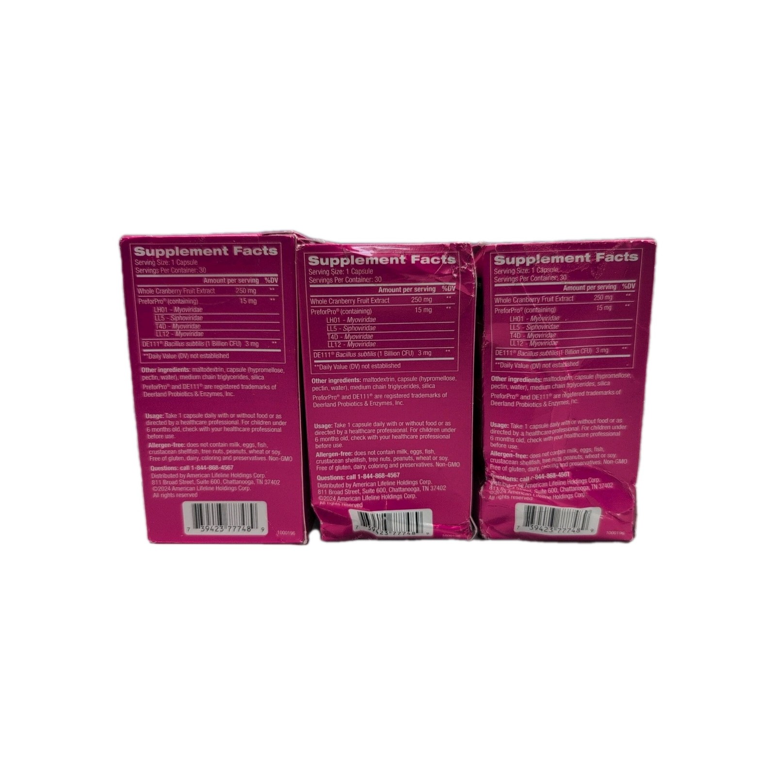 3 New Florajen Triple Action Women’s Pre + Pro – 30 Capsules Each Exp 04/30/26+