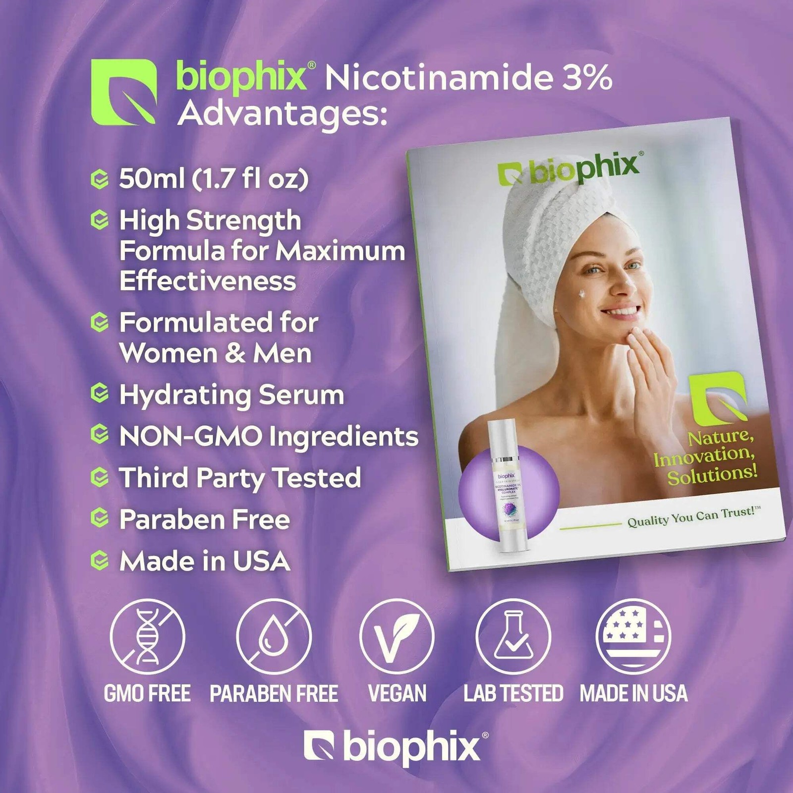 B-3 Nicotinamide Age-Defying Moisturizing Serum 1.7 oz