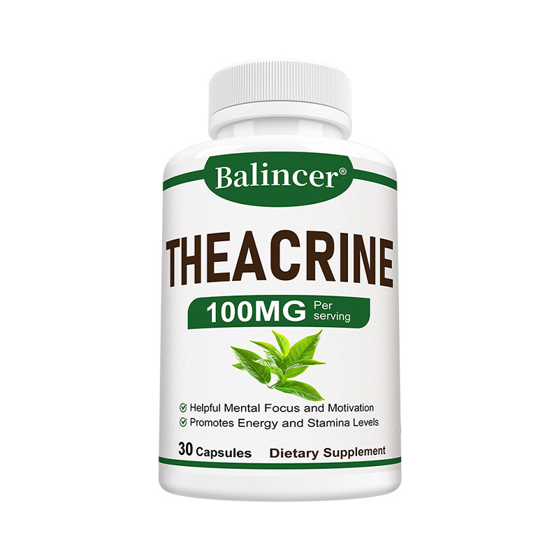 Theacrine Supplement 100g – Helpful Mental Focus and Motivation 30 To 120 Caps