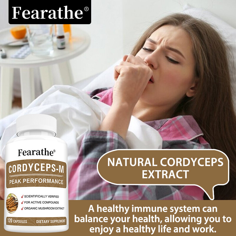 Cordycep-M, Cordyceps Mushroom Extract 1000mg, Boost Energy & Immune Support