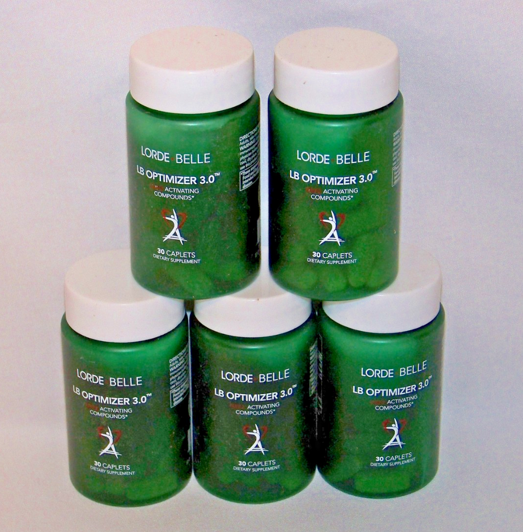 5 Pack- Lorde Belle LB Optimizer 3.0 – 30 Caplets NEW BUY 3 GET 2 MONTHS FREE