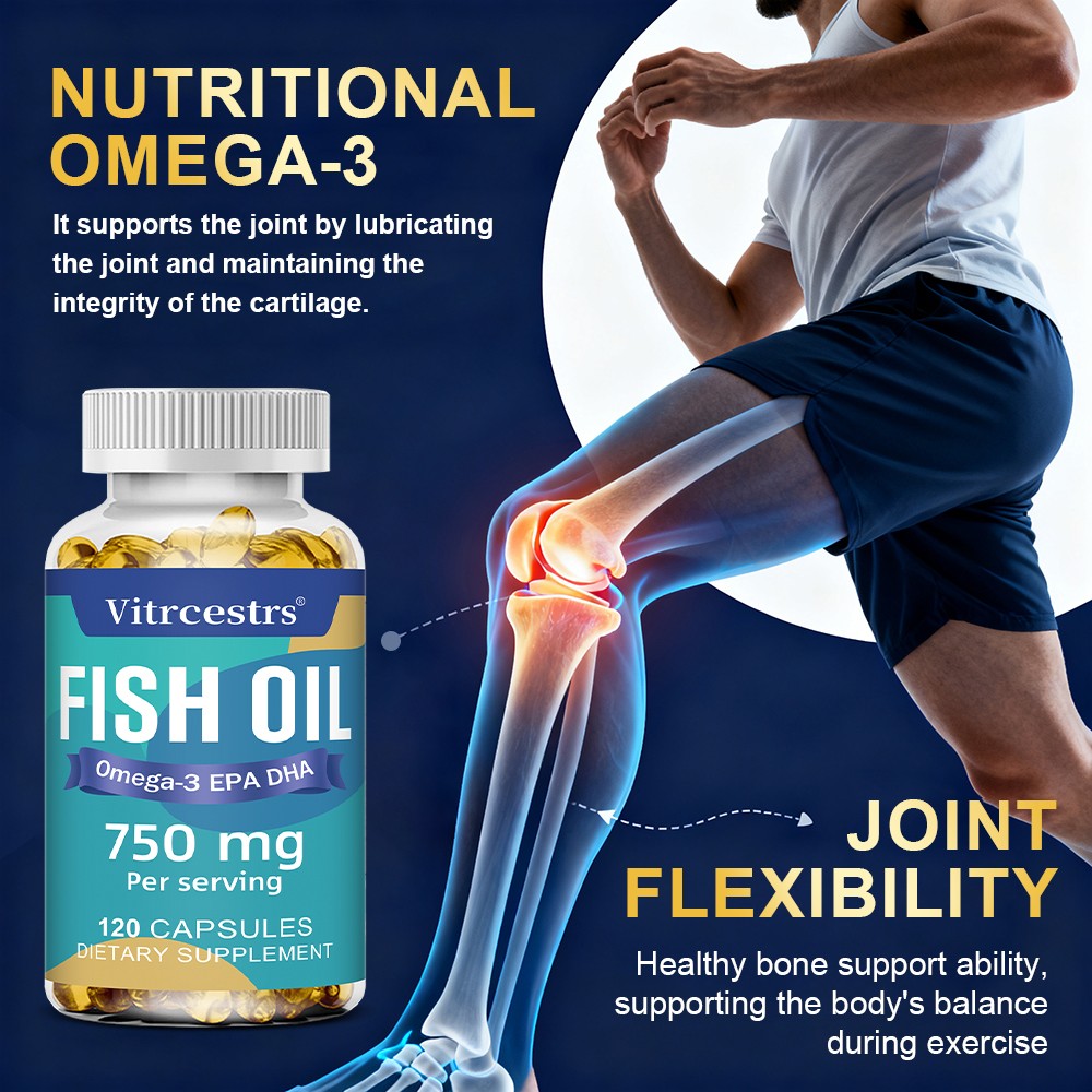 Fish Oil Supplement Fast Absorption Promote Joint Mobility,Reduce Aches & Pains