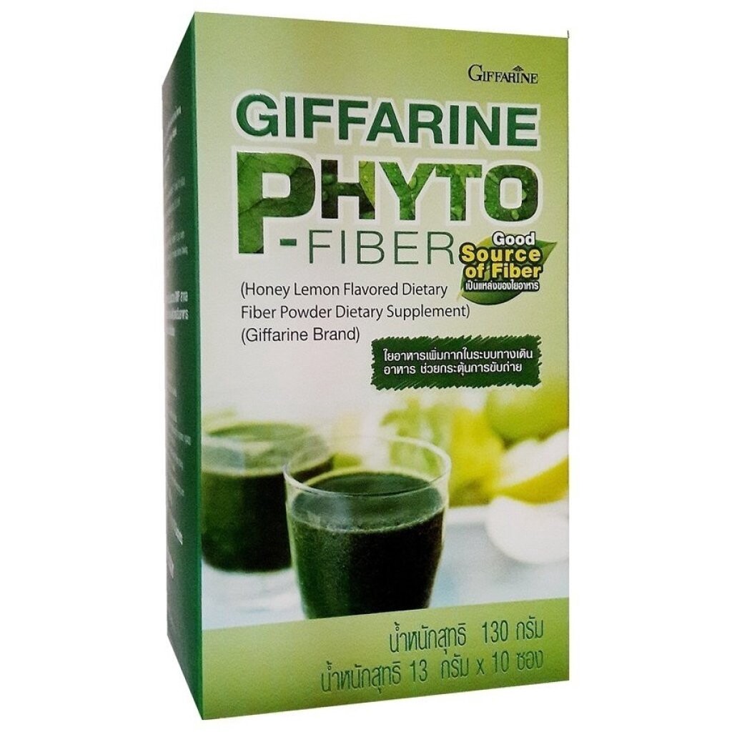 PHYTO Fiber Honey Lemon Flavored Dietary Fiber Powder 130g.(13g.x10) GIFFARINE