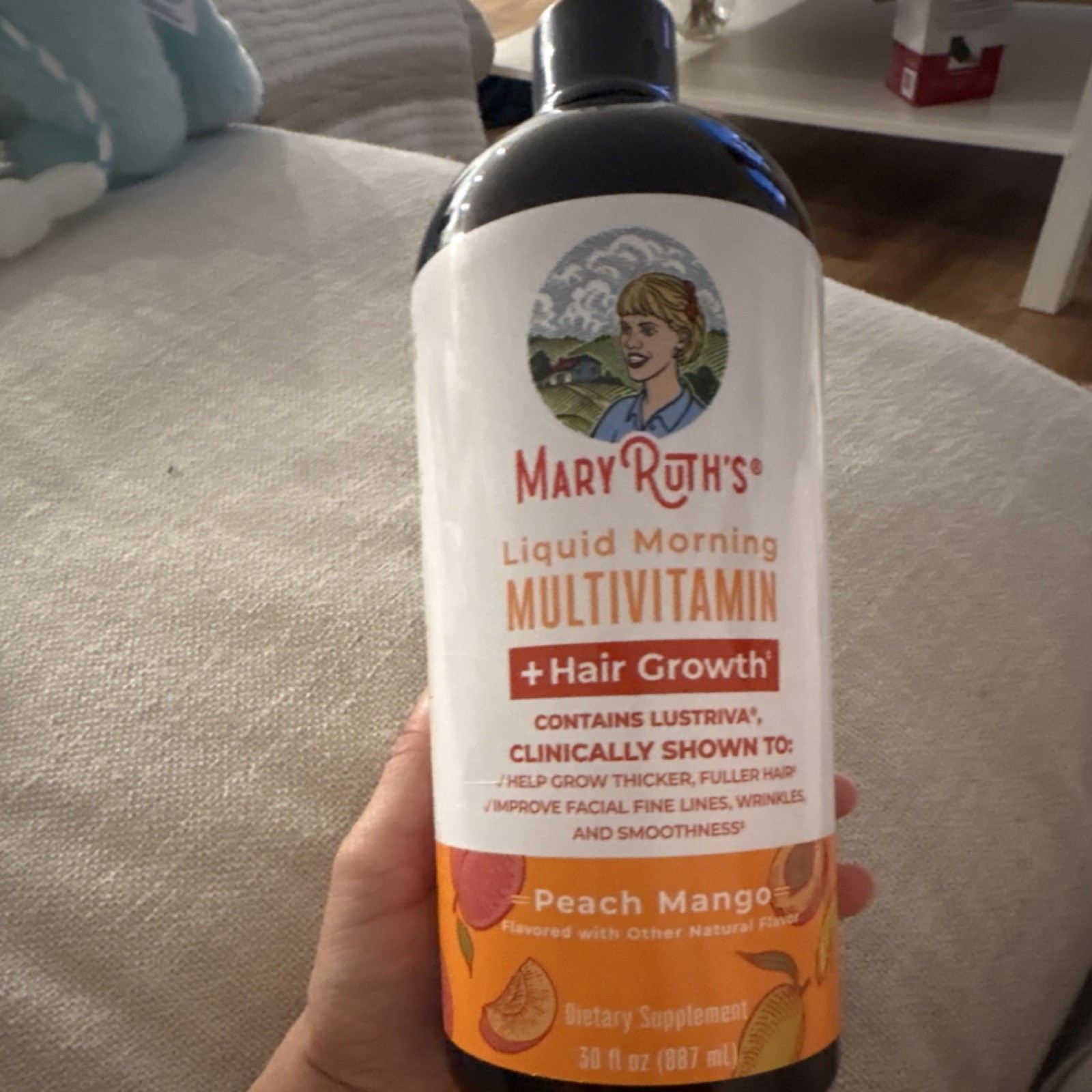 MaryRuth’s Liquid Multivitamin Hair Growth All Natural Peach Mango 30 fl oz
