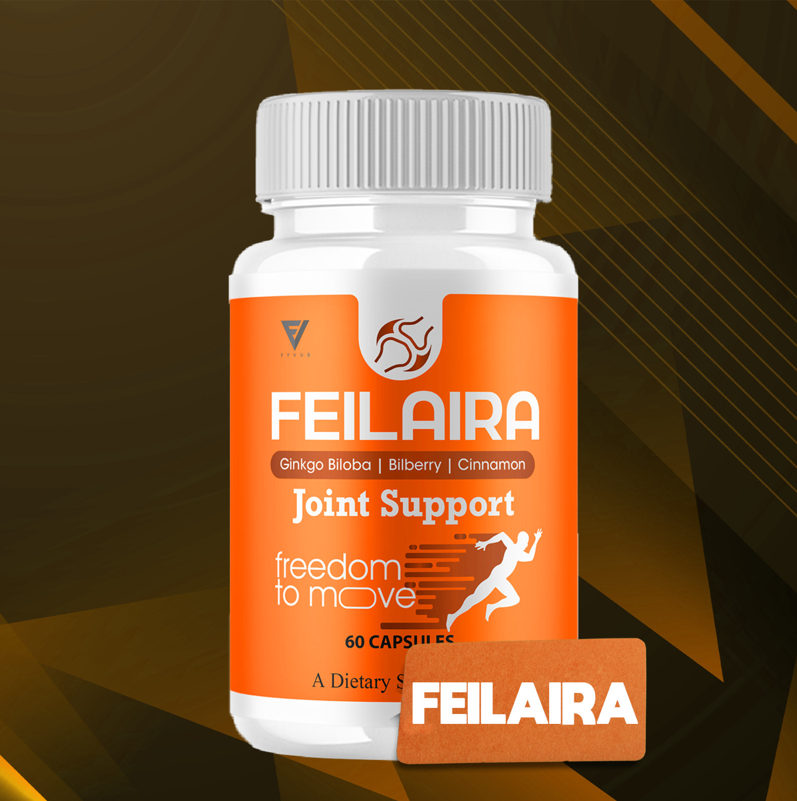 (3 Pack) Feilaira Joint Support, Feilaira Max Mobility Supplement (180 Capsules)