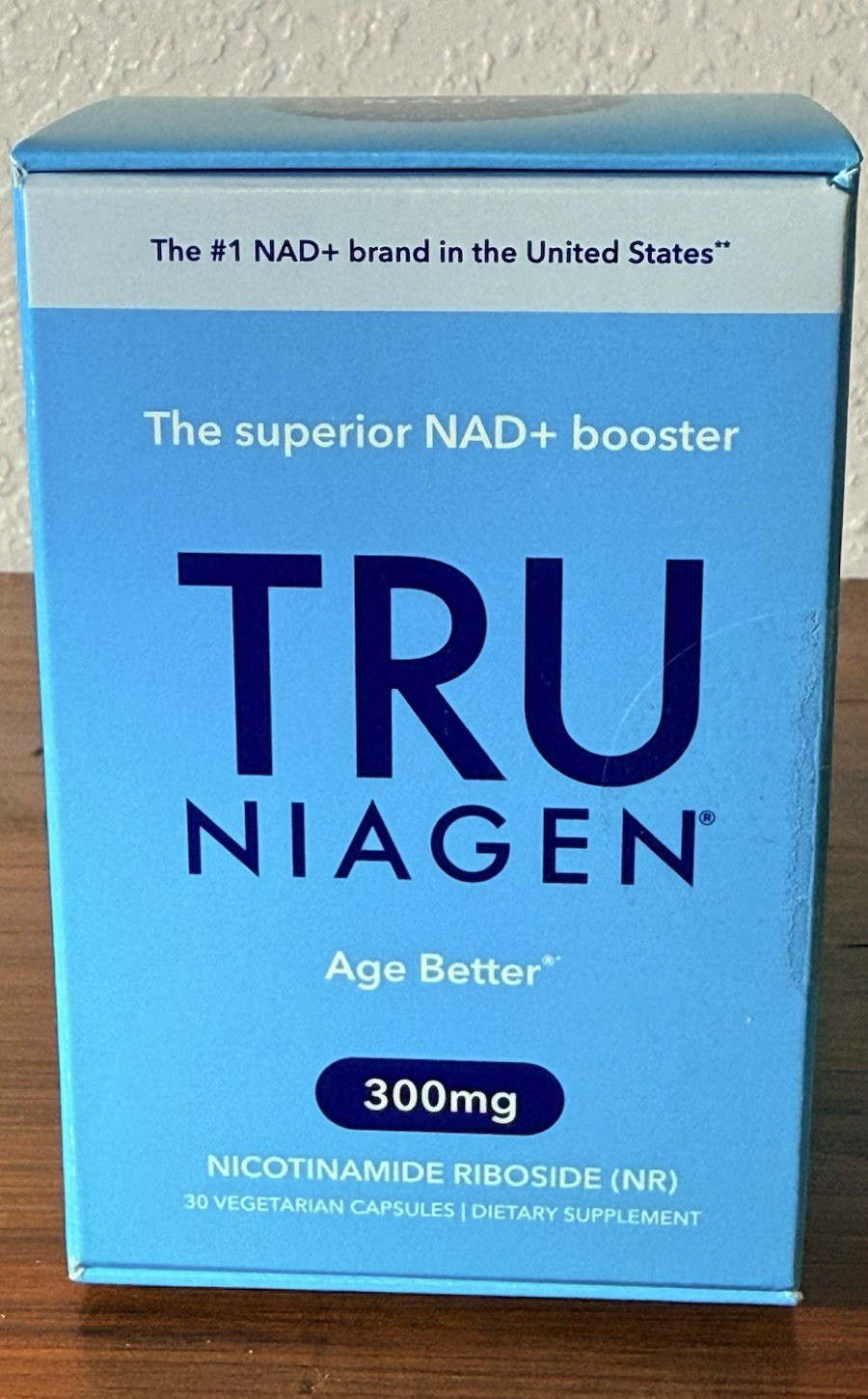 Tru Niagen Nicotinamide Riboside NR 300mg 30ct Vegetarian Caffeine-Free