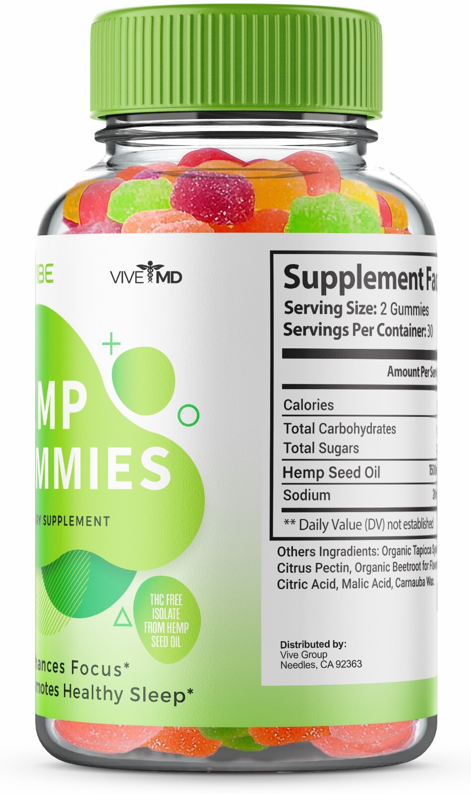 Greenvibe Gummies for Tinnitus Vitamins Wellness – Official Formula (1 pack)