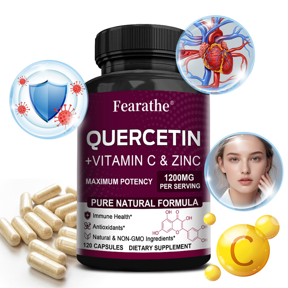 Quercetin 1200mg with Vitamin C and Zinc – Ultimate Immune Booster