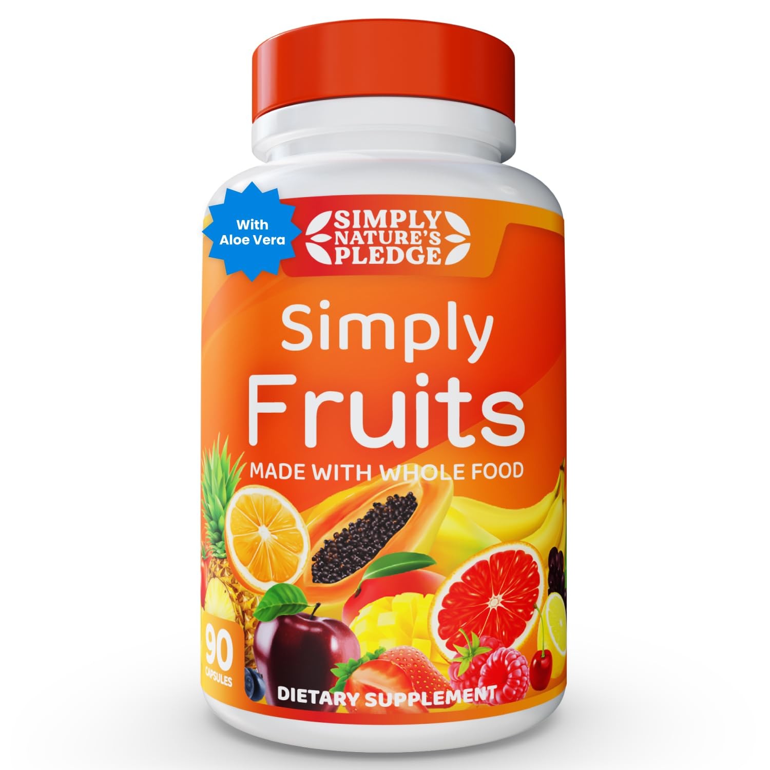– 90 Fruit Capsules – Made with Whole Food Superfoods, Packed with 25 Differe…