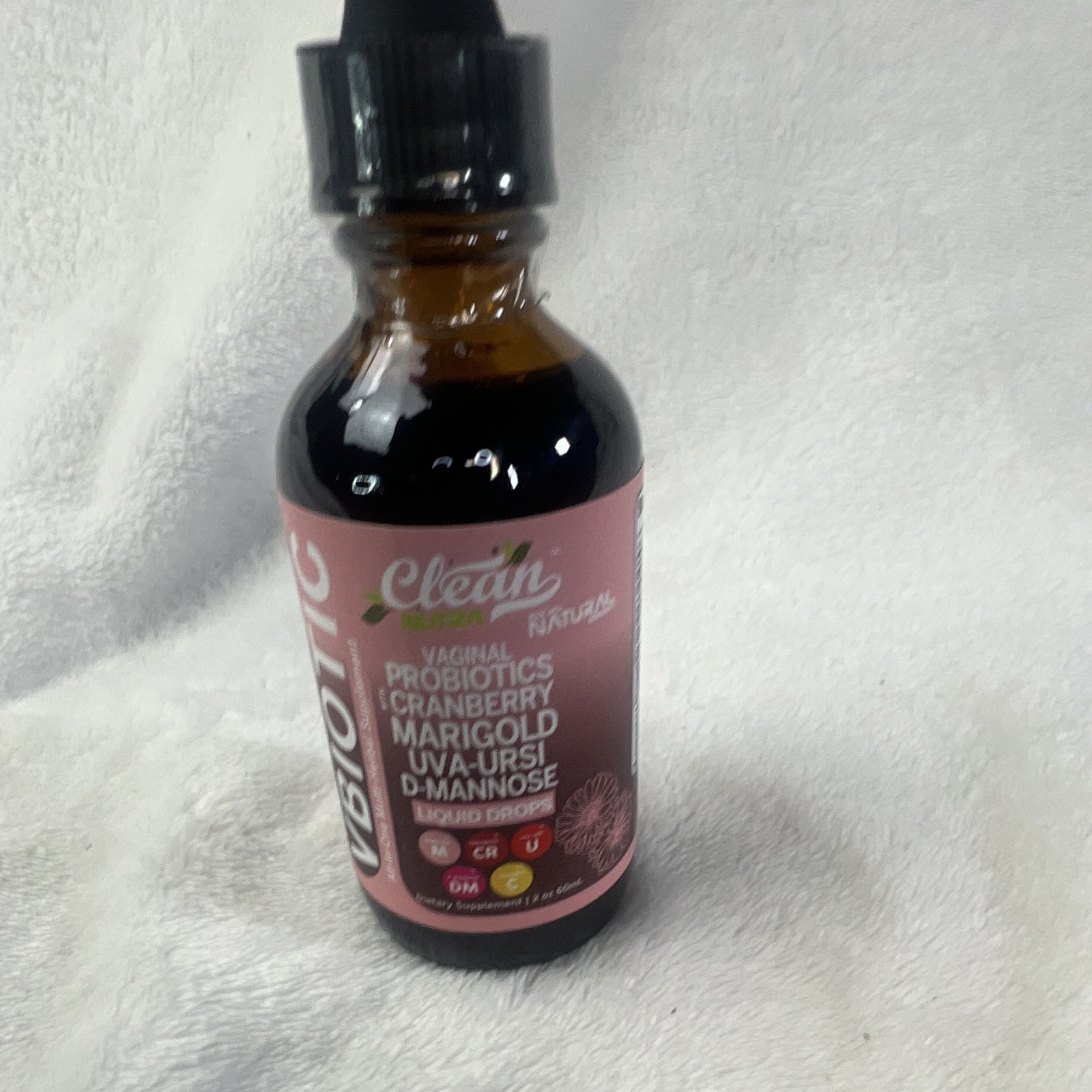 Clean Nutraceuticals VBIOtic Vaginal Probiotic Liquid Drops Cranberry 2 fl oz