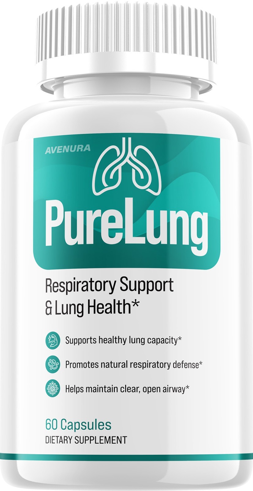 (1 Pack) PureLung Capsules – Pure Lung Pills Natural Blend Breathing Support