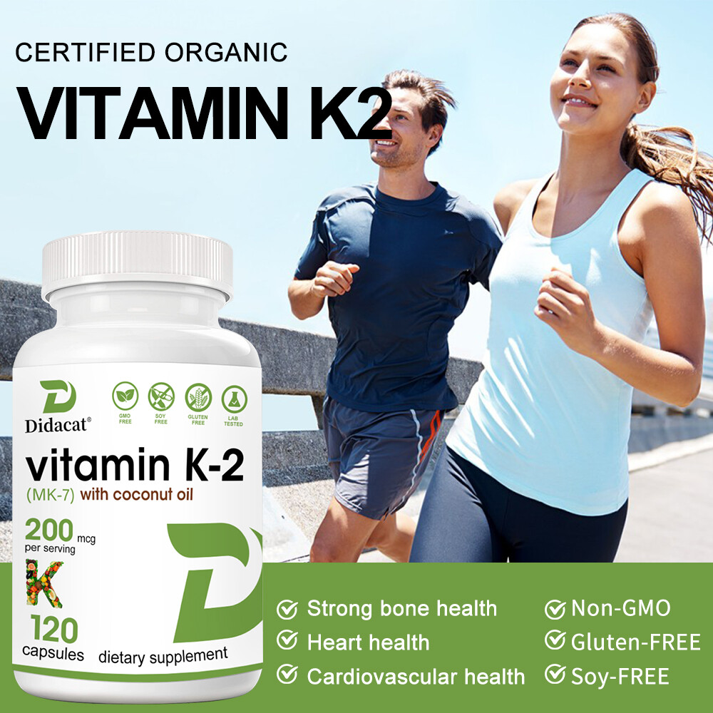 Vitamin K2 (MK-7) 200mcg, Coconut Oil | Bone, Joint, & Immune Support – Non-GMO
