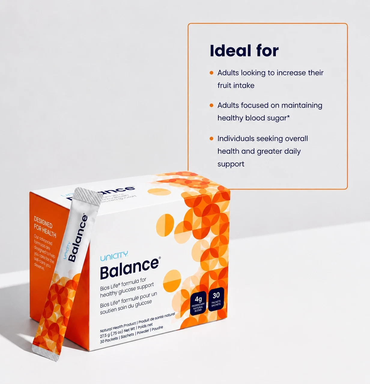 UNICITY FEEL GREAT PACK -UNICITY BALANCE 30 UNIT AND UNIMATE LEMON 30 CT