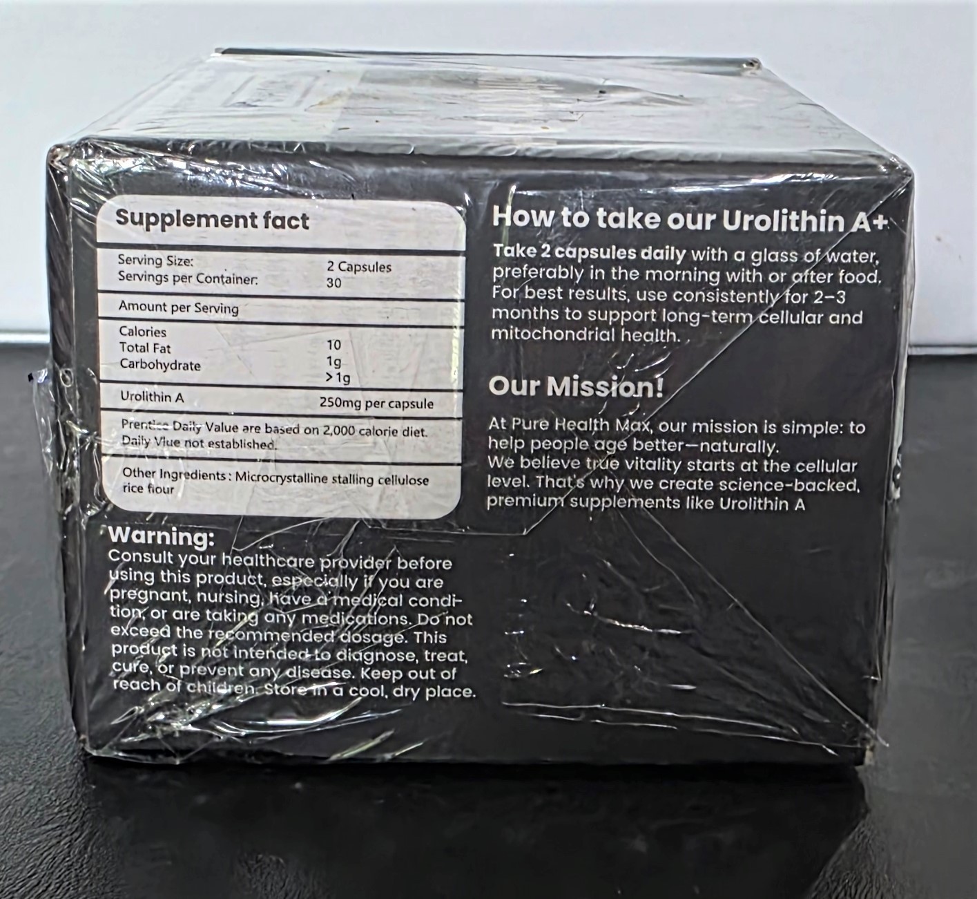Pure Health Rewind Urolithin A+ ,500mg ,Exp date:15/09/26