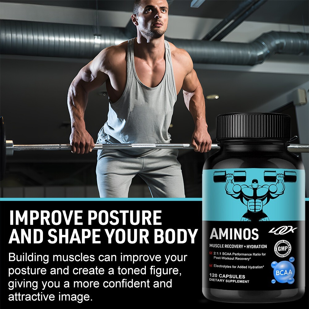 Amino Acid Capsules, Speed Muscle Repair, Boost Stamina & Reduce Soreness