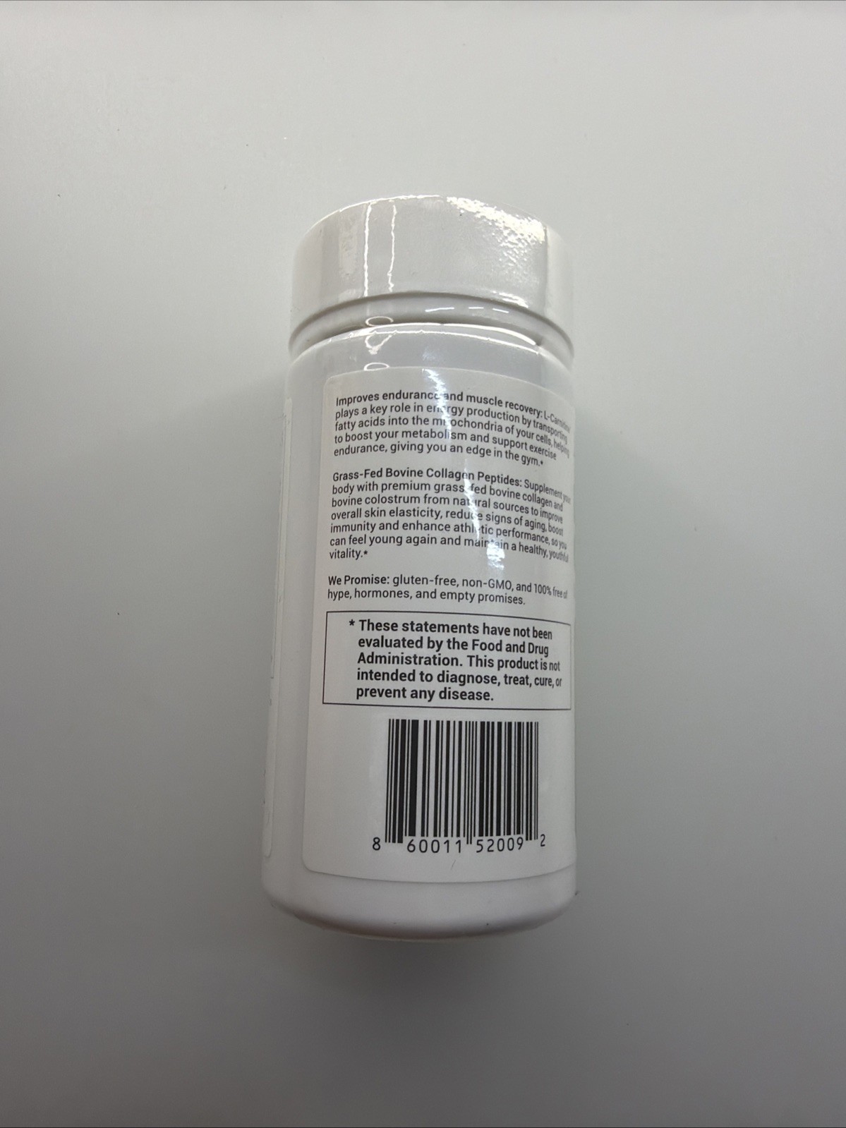 DrBioCare Living Collagen L-Carnitine Capsules 60ct Non-GMO Gluten-Free