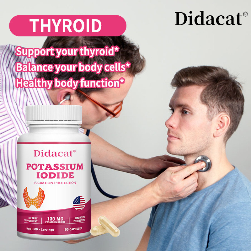 Advanced Iodine Supplement Supports Thyroid & Brain Health 60 Capsules