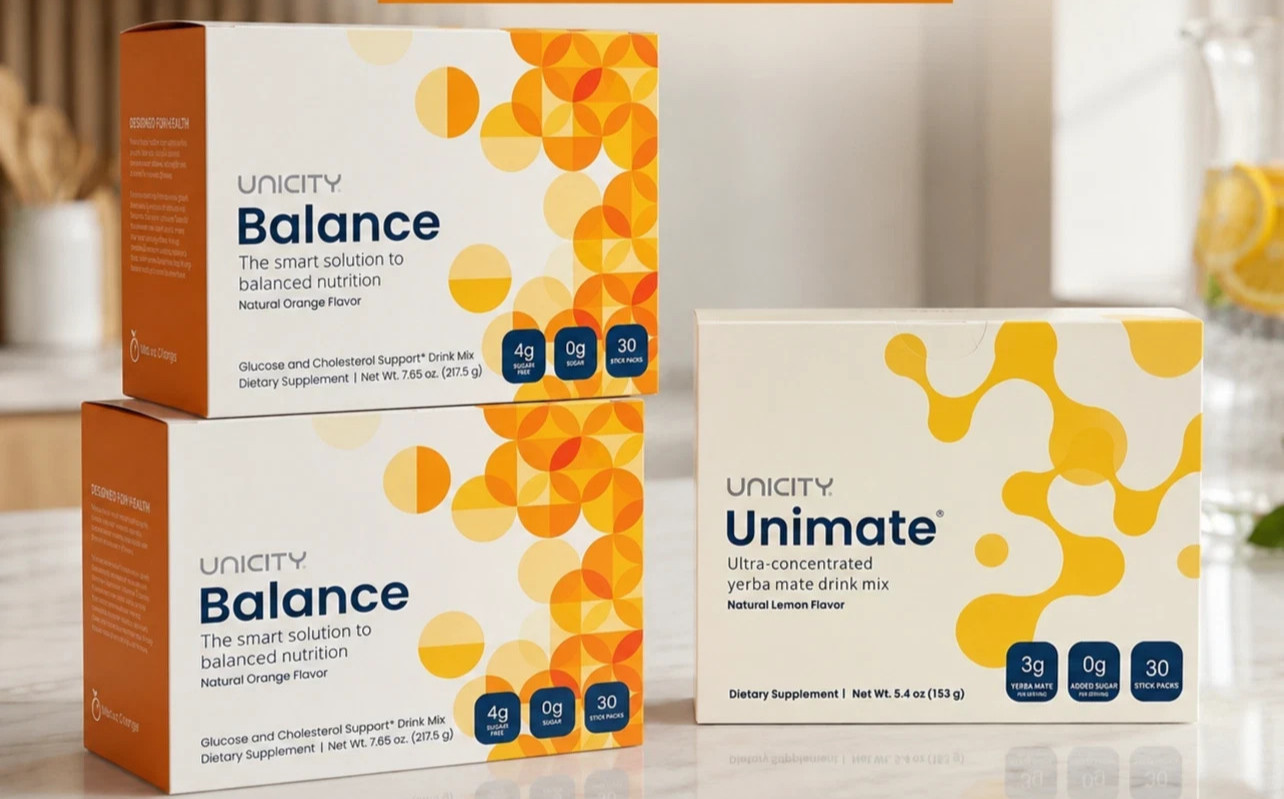 Pack Of 3-Unicity Balance 60ct + Unimate Lemon 30ct Combo (Free Shipping)
