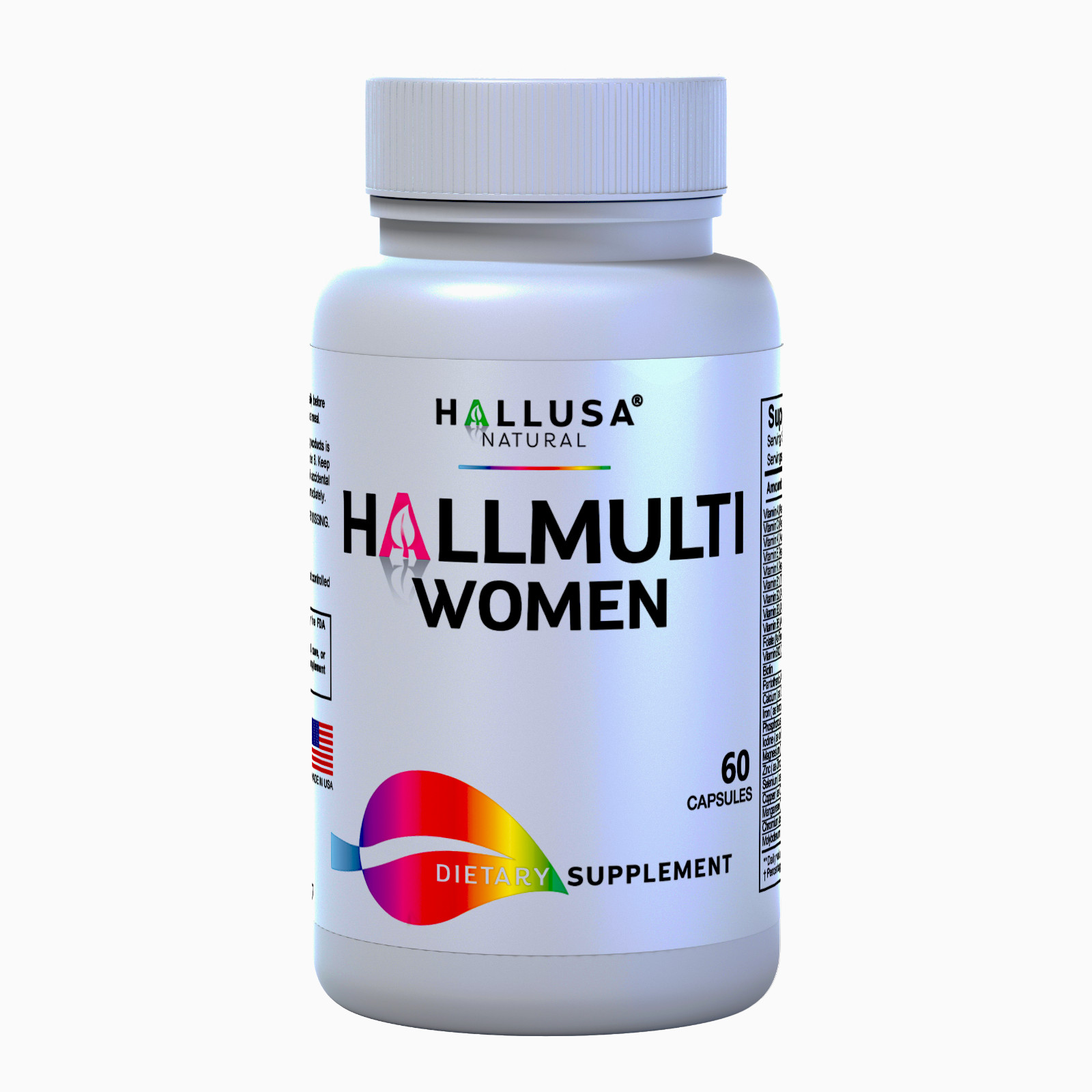 “HALLMULTIVIT Women’s Multivitamin Health – Vitality & Wellness – 60 Tabs “