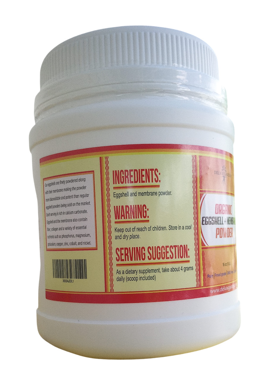Eggshell+ Membrane Powder,16 oz: Eggshell Powder Combined with Eggshell Membrane