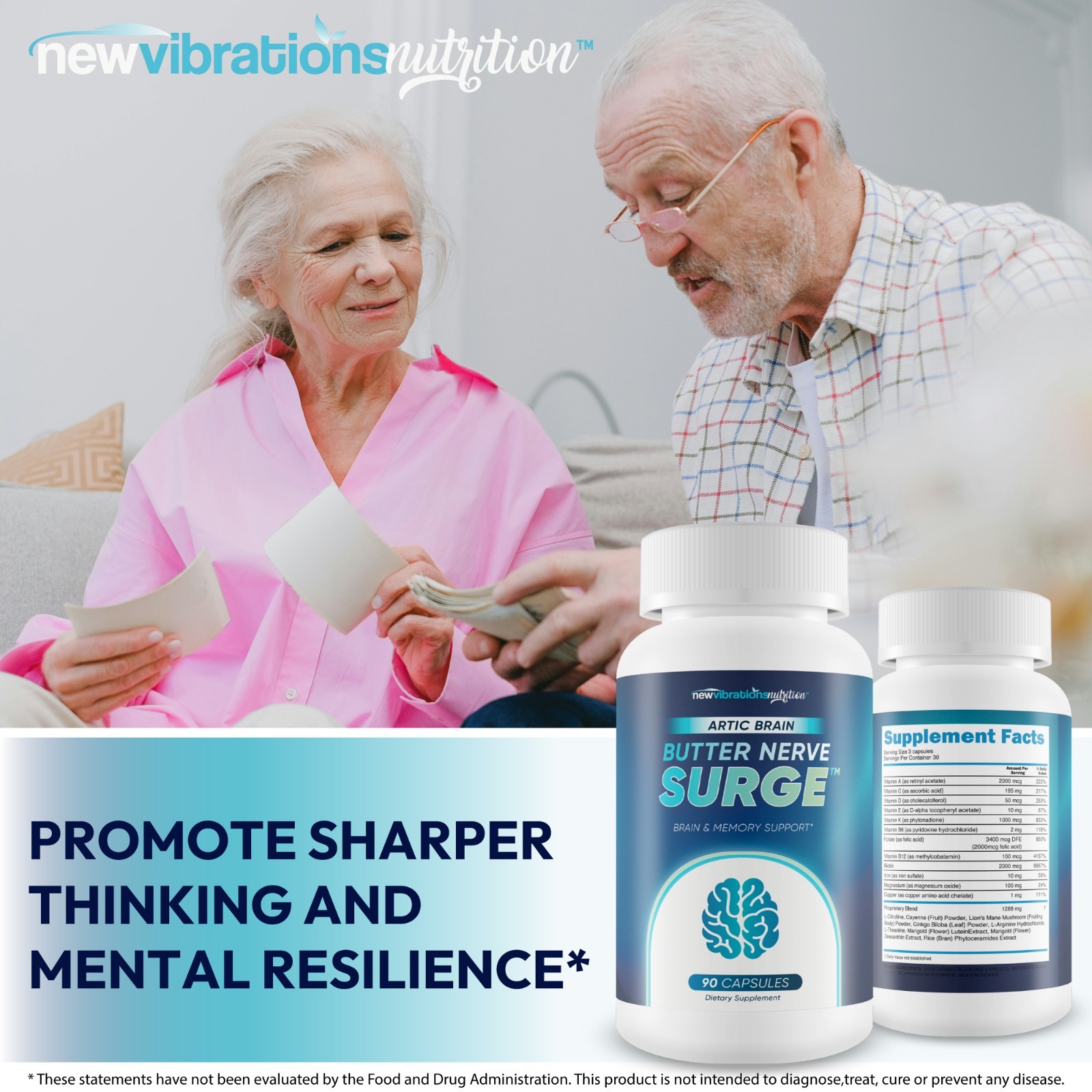 Arctic Brain Butter Nerve Surge – Brain Supplements for Memory and Focus