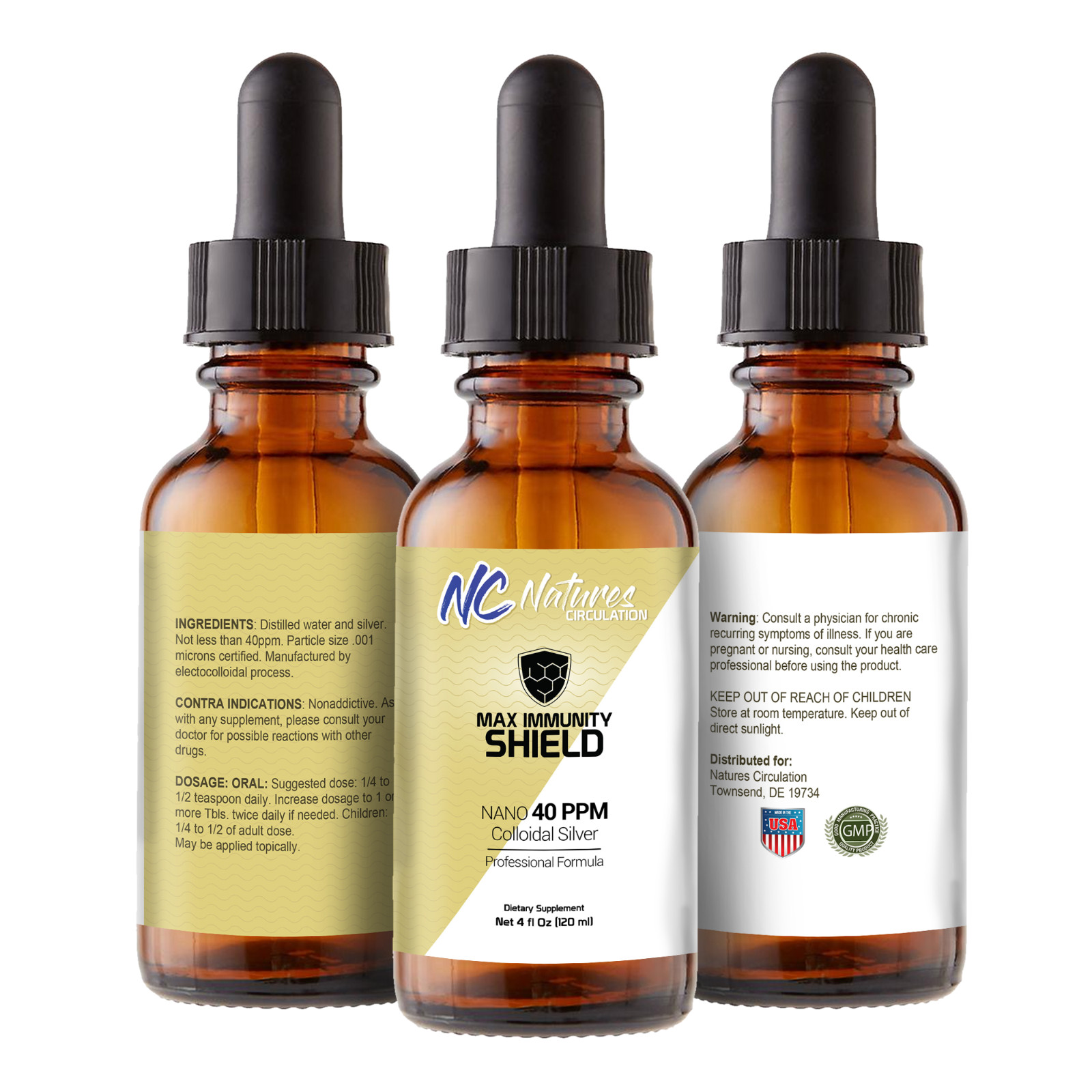 Max Immunity Shield Colloidal Silver Drops – Daily Immune Support Booster