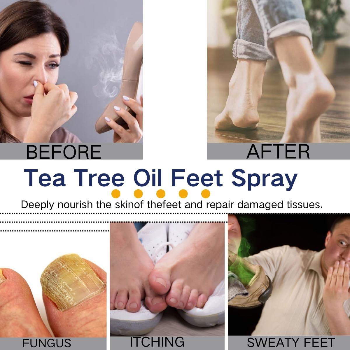 Foot spray with tea tree serum, tea tree serum foot spray, feet keeps & shoes fr