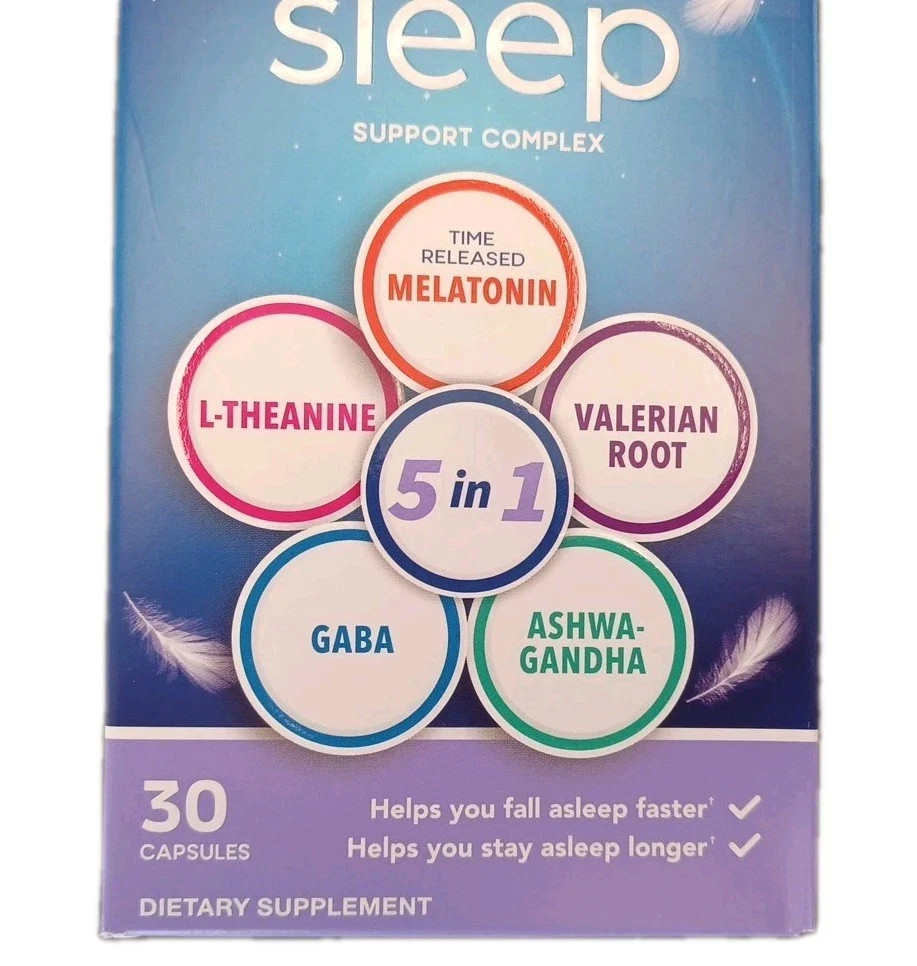 3 PACK Qunol Sleep Support Complex 5:1 Time Release MELATONIN 30ct BIG Boxes New