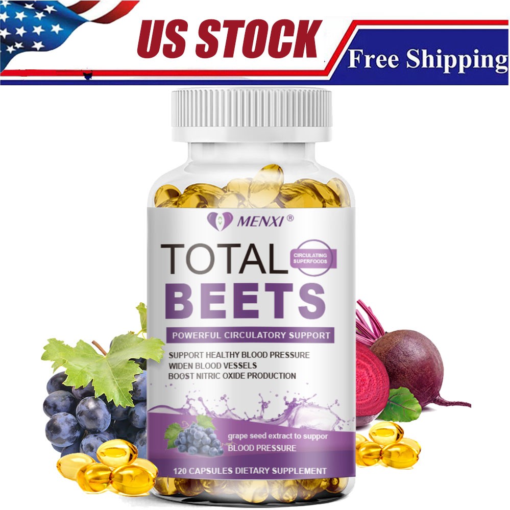 Total Beets Circulation Superfood Beet Root with Blood Pressure Support 120ct