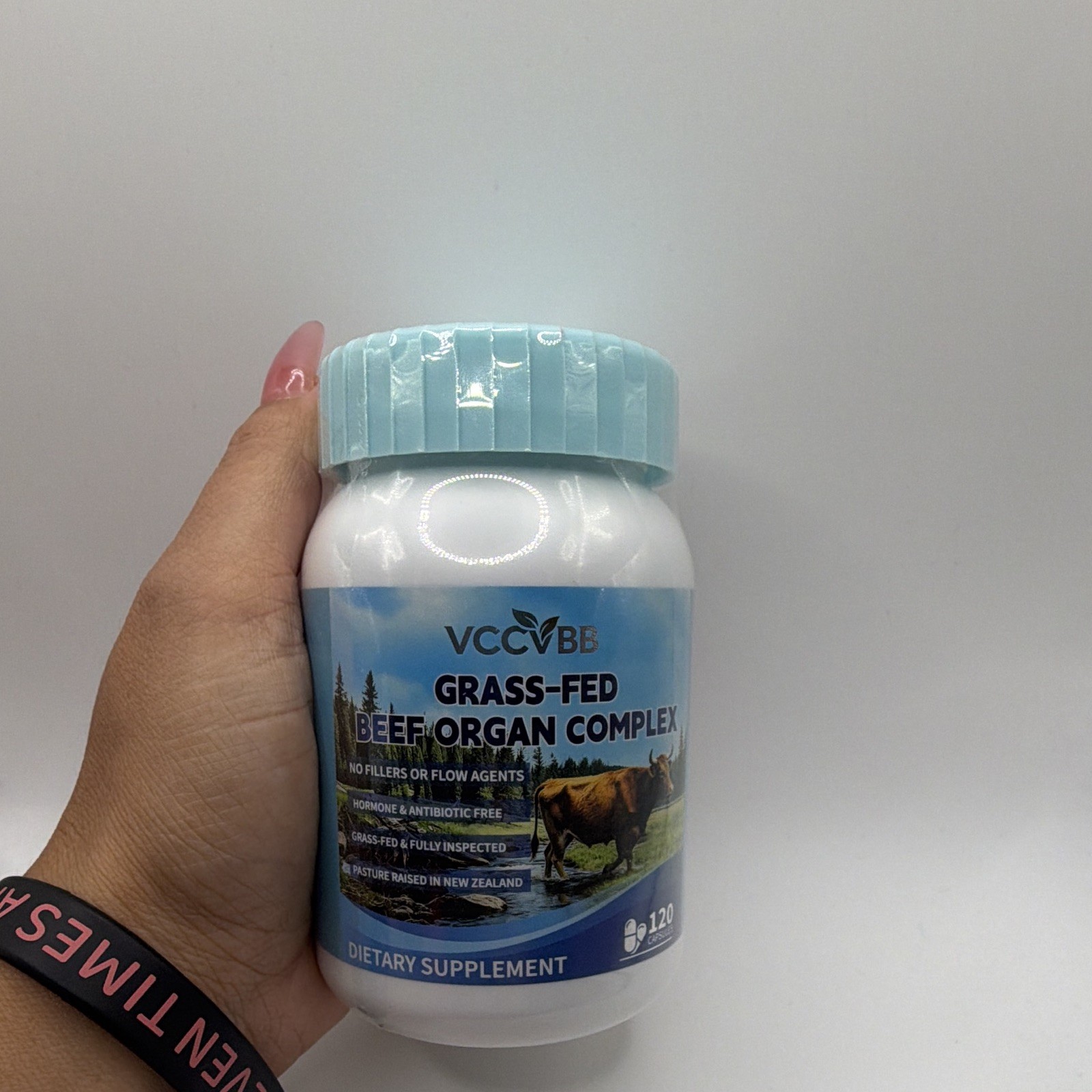 VCCVBB Grass-Fed Beef Organ Complex Capsules, No Fillers, Hormone Free