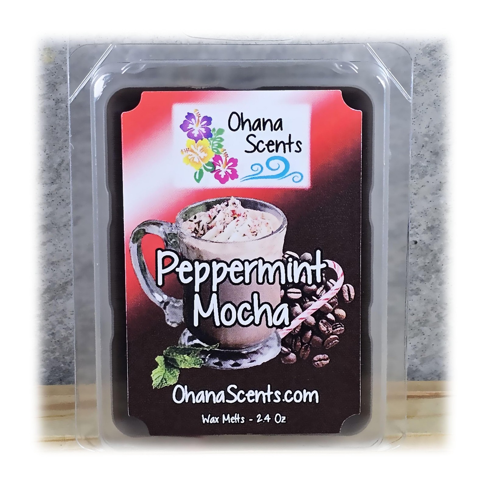 Ohana Scents Peppermint Mocha Wax Melts Brown