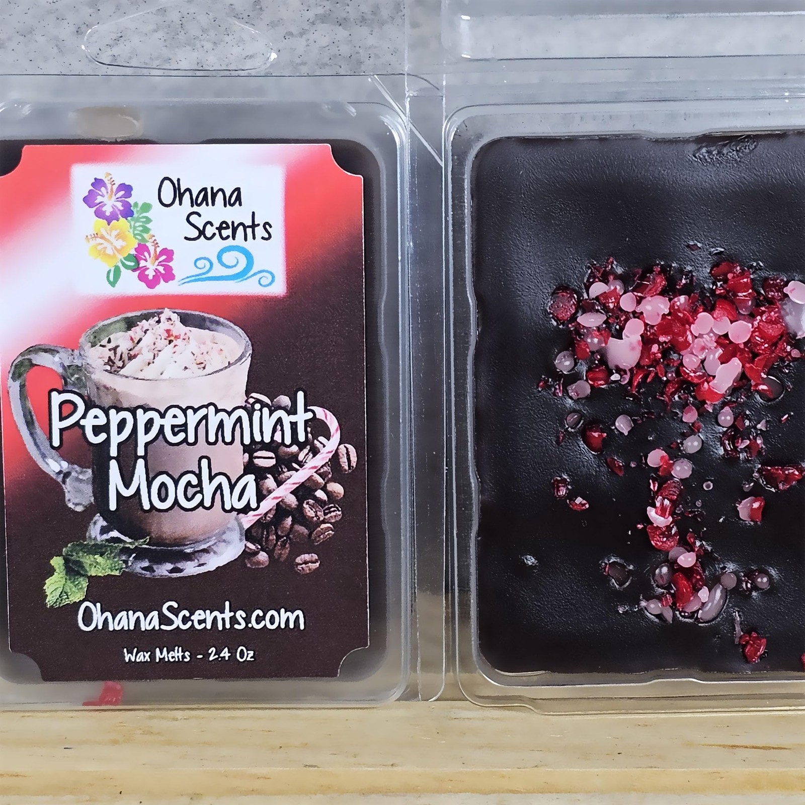 Ohana Scents Peppermint Mocha Wax Melts Brown