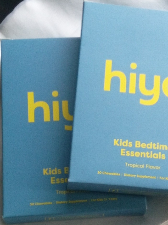 Hiya Kids Bedtime Supplement 30 Chewables Gluten-Free Dairy-Free Tropical Flavor