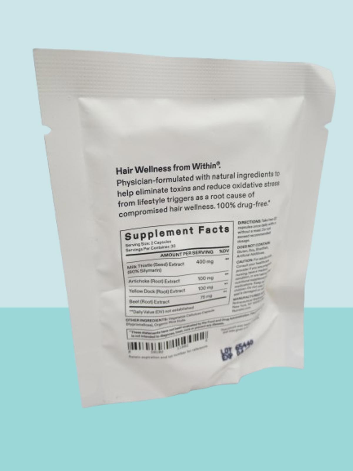 Nutra～ Toxin Cleanse Hair Wellness Booster 60ct refill exp 2027 Lot of 3
