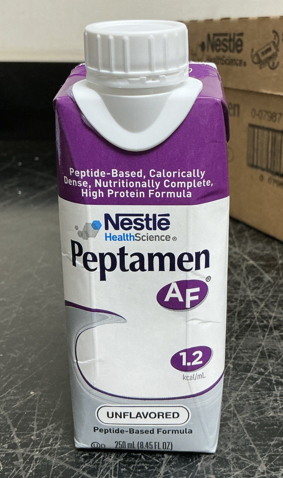 Open Box 24 250 mL Carton Nestle Peptamen Unflavored Peptide Formula 02/2027
