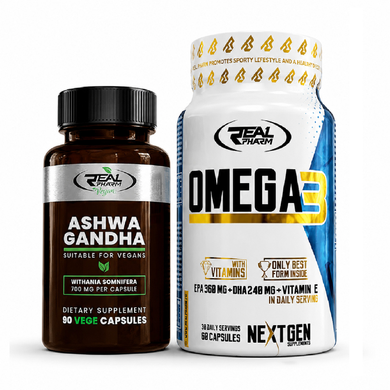 ASHWAGANDHA + OMEGA 3 – mental balance, stress management, better concentration