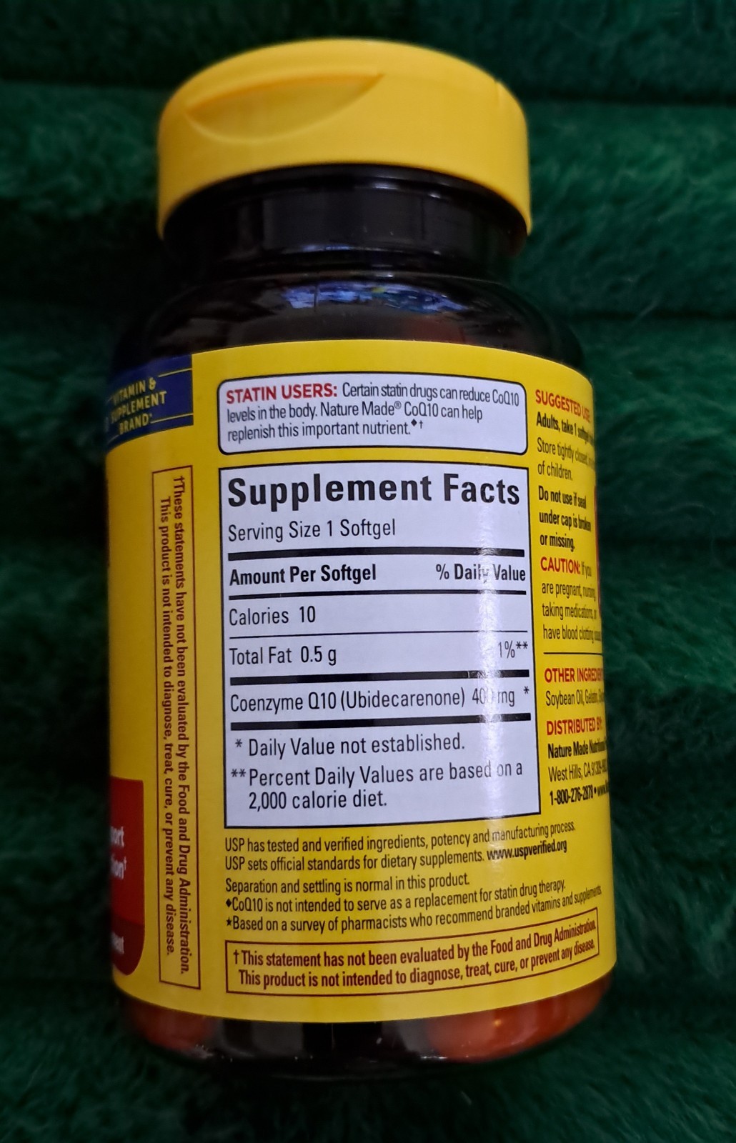 Nature Made CoQ10 400 mg 40 Softgels Heart Function & Antioxidant Support