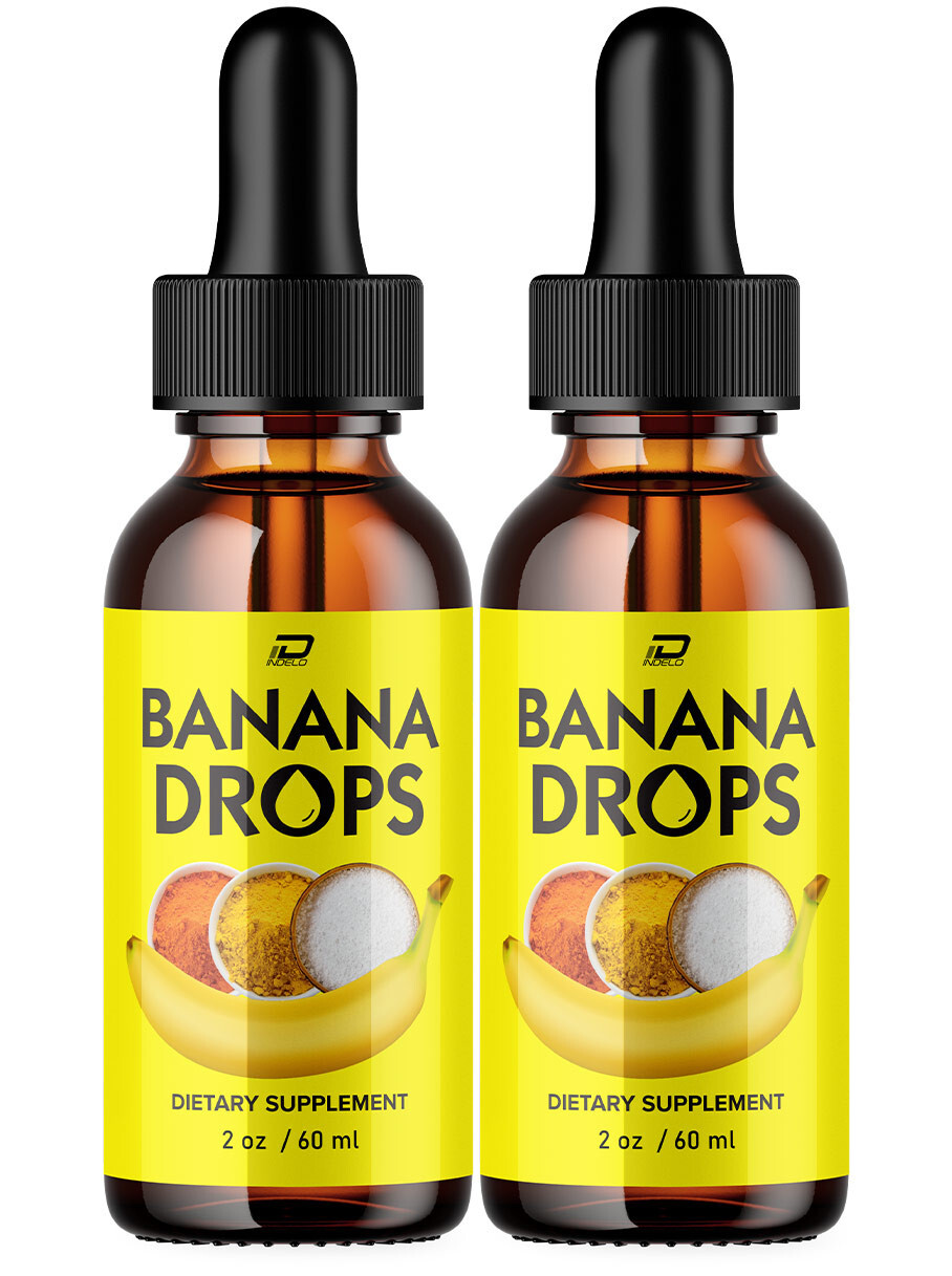 Banana Drops for Weight Loss Liquid Supplement, Banana Drops Official (2 Pack)