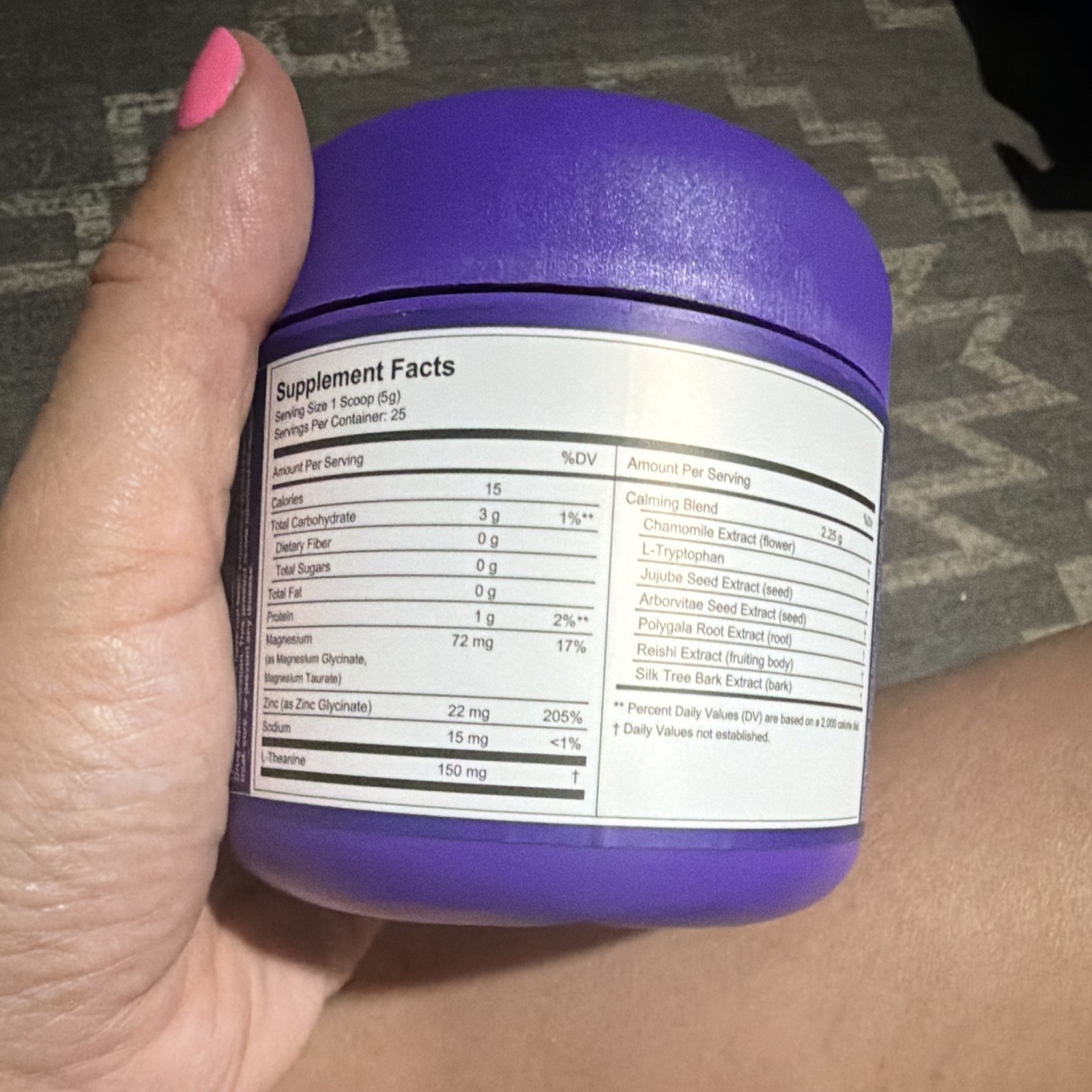 moonbrew Magnesium Sleep Aid Powder Sleepy Berry No Melatonin 4.43 oz (125g)