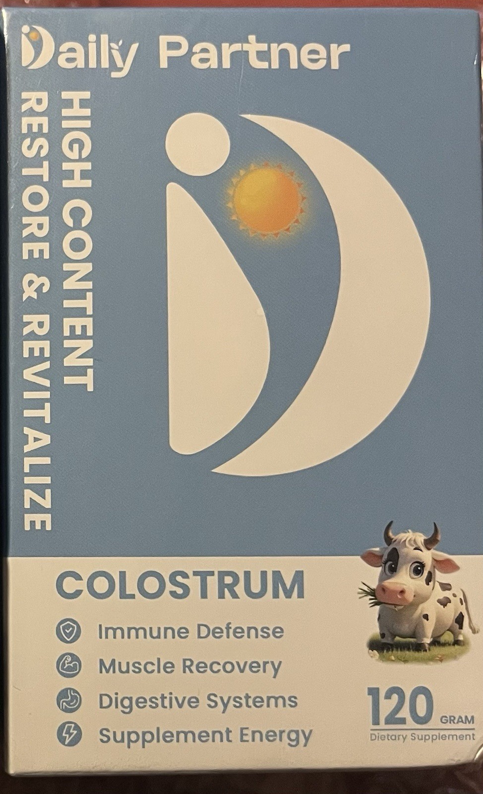 Daily Partner High Content Colostrum Powder, 60 Servings, 09/2026