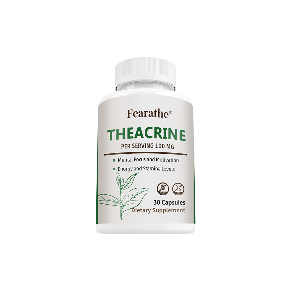 Theacrine Per Serving 100 Mg Mental Focus,Motivation Energy And Stamina Levels